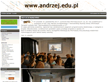 Tablet Screenshot of andrzej.edu.pl